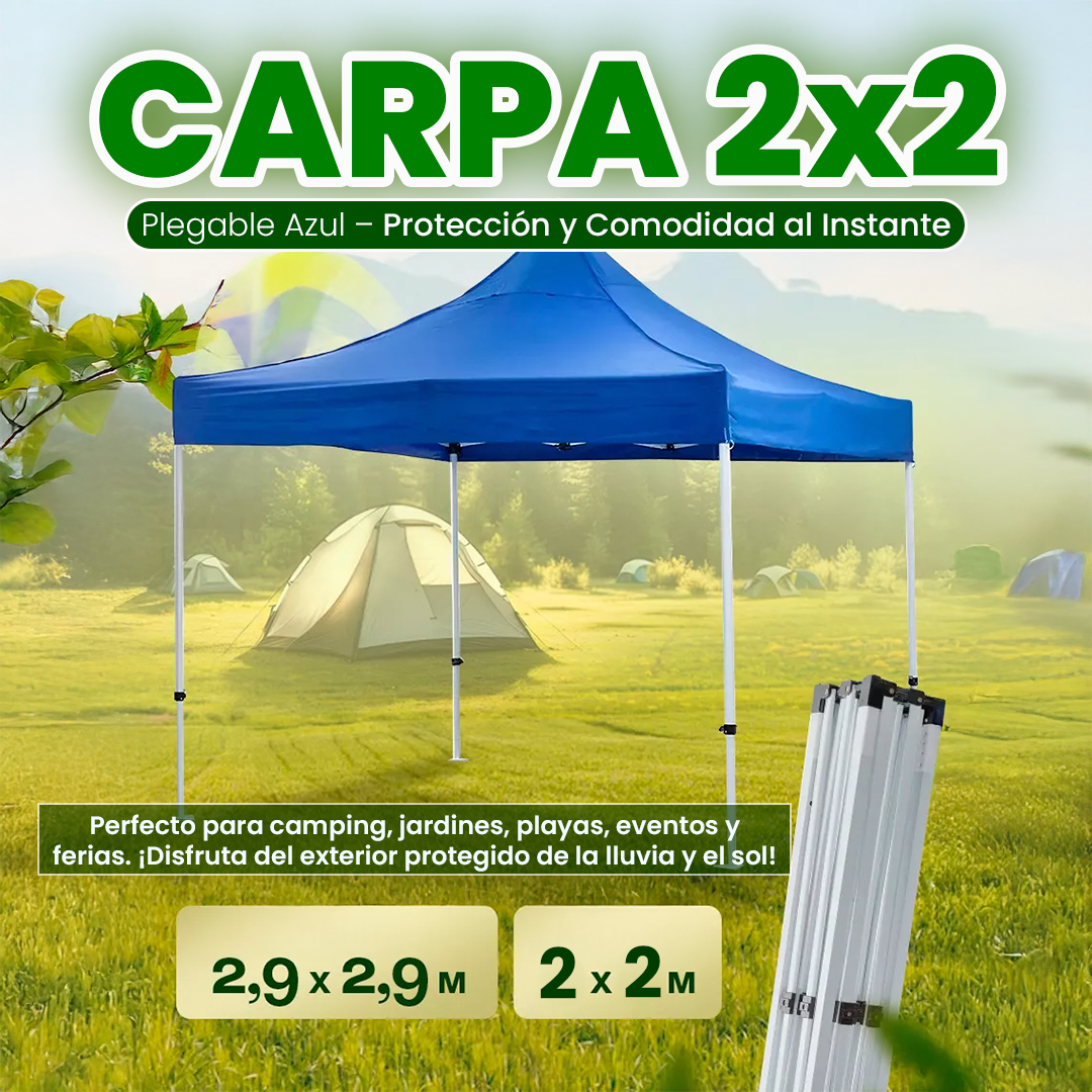 Carpa Toldo Plegable 2x2 Impermeable