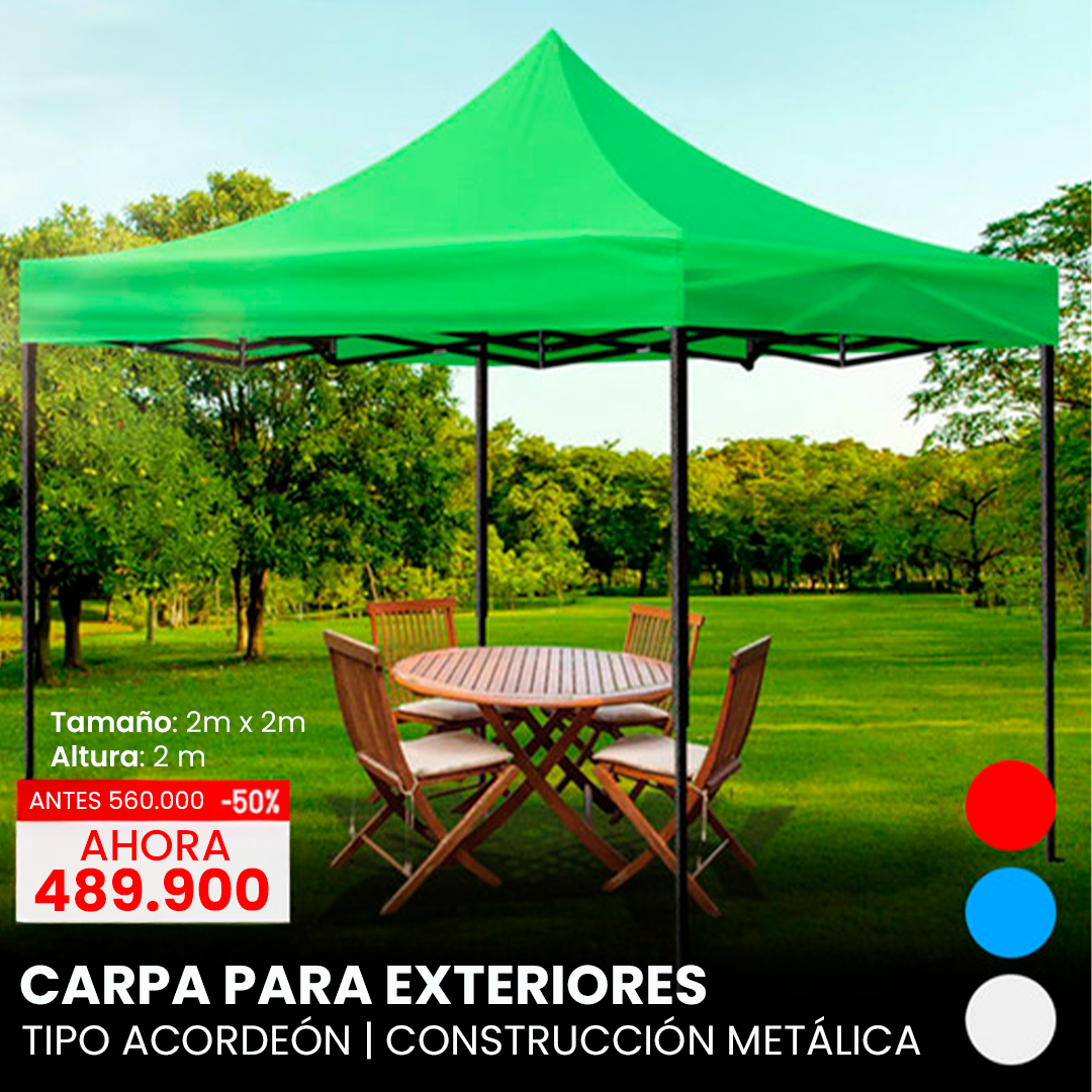 Carpa Toldo Plegable 2x2 Impermeable
