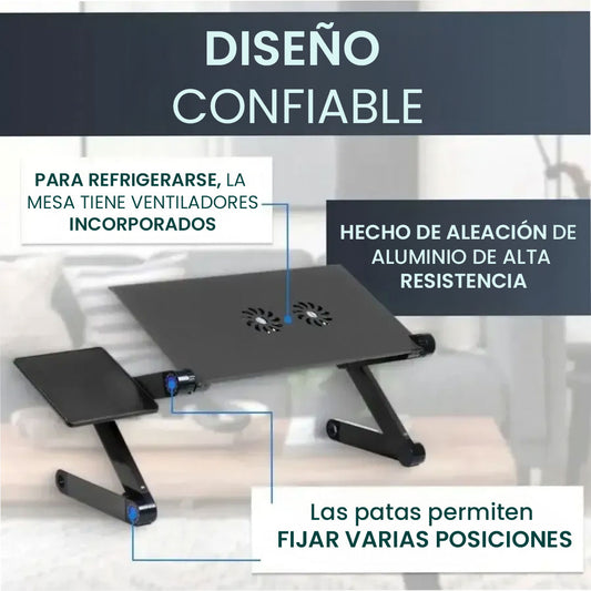 Mesa portátil ajustable multifuncional plegable