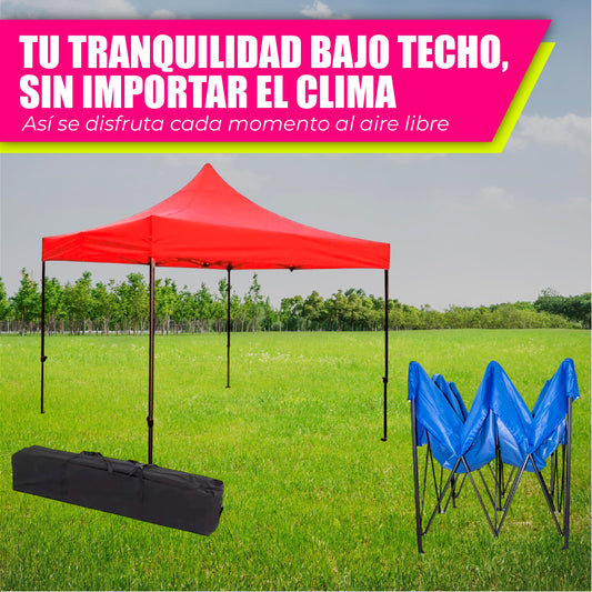 Carpa Toldo Plegable Premium 3x3 Impermeable