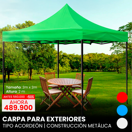 Carpa Toldo Plegable 2x2 Impermeable