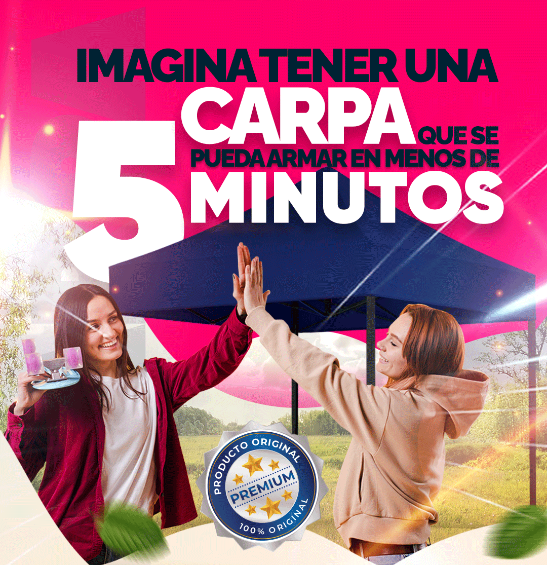 Carpa Toldo Plegable Premium 3x3 Impermeable